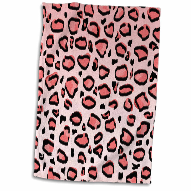 Symple Stuff Laxton Painted Leopard Print Hand Towel Wayfair